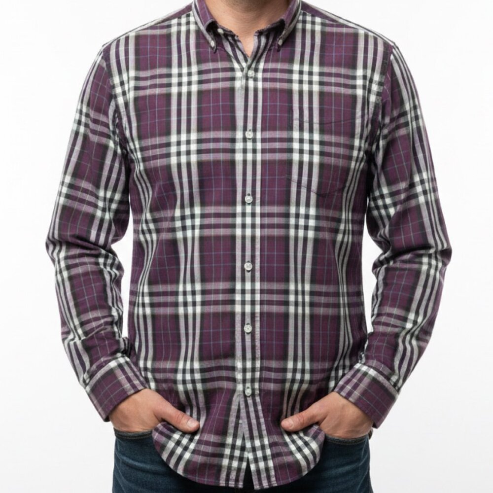 Vintage Chaps Ralph Lauren Plaid Button Down Shirt Men’s Large